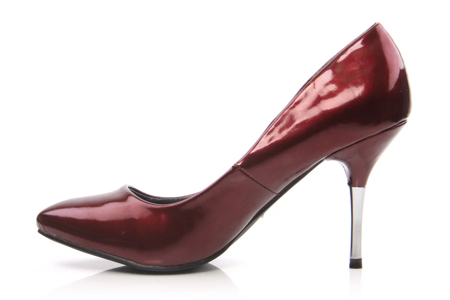 Women High Heel Slip On Court Shoes With Stilleto Heel - Image 3