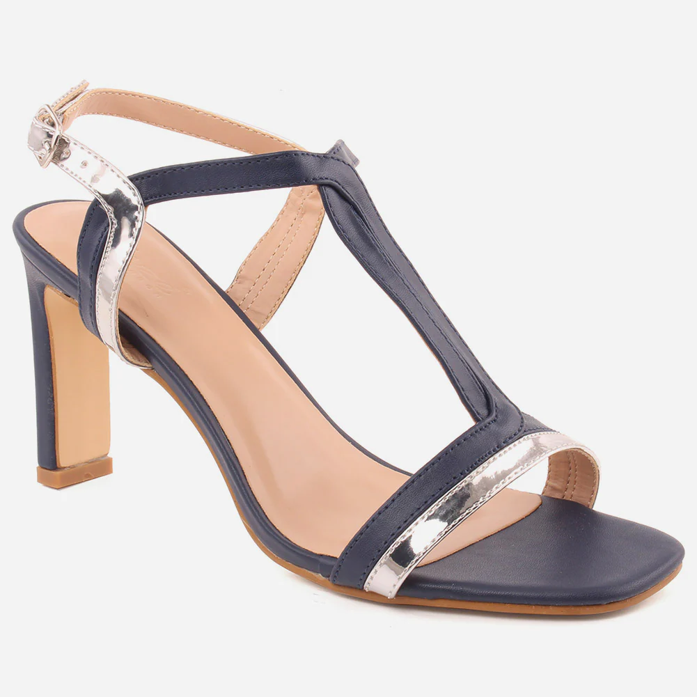 Women "HOLLY" Glossy Ankle Buckle Fastening Sandals