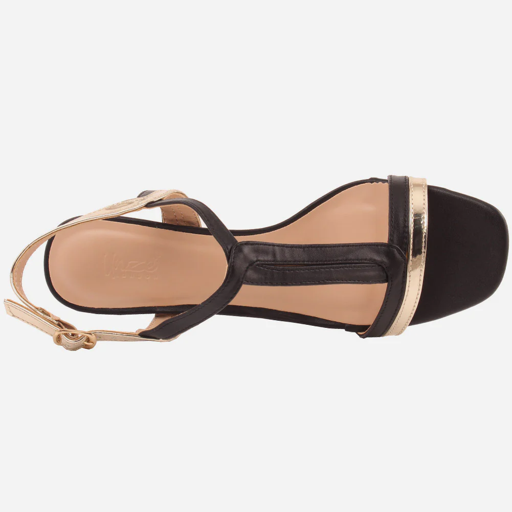 Women "HOLLY" Glossy Ankle Buckle Fastening Sandals - Image 4