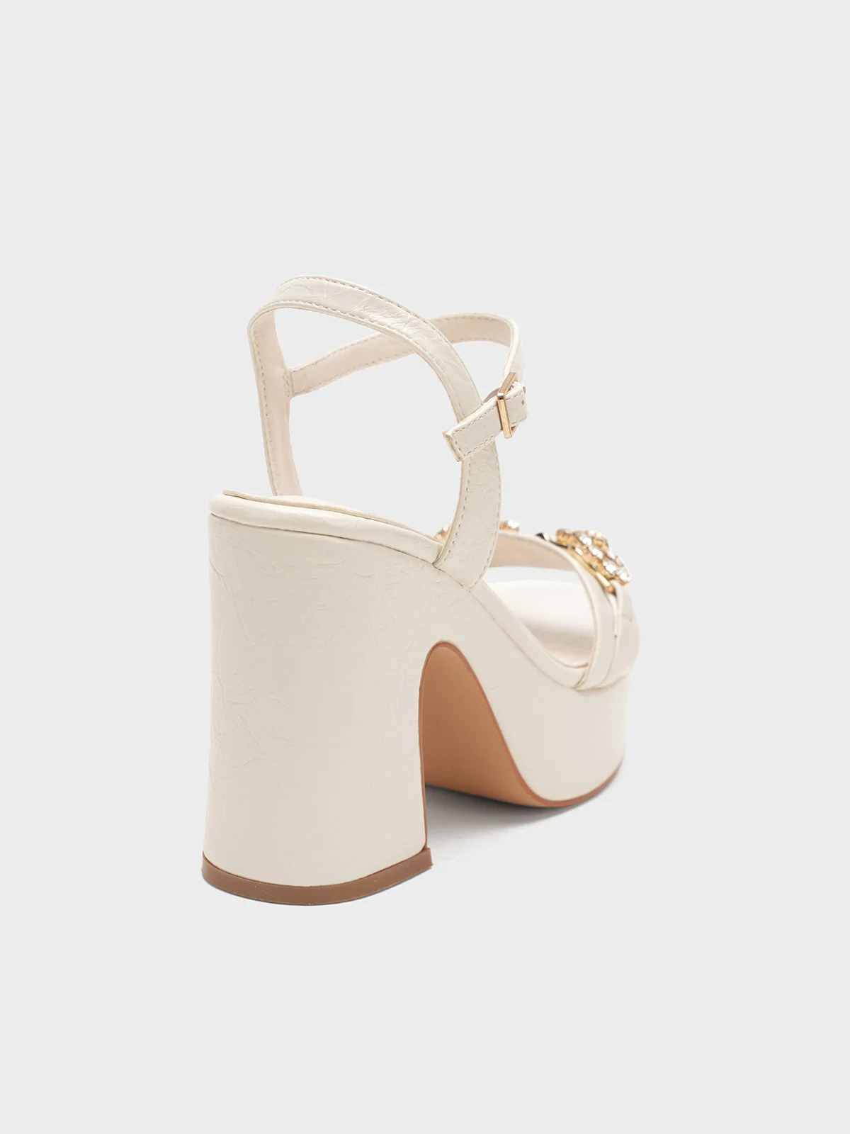 Women "ILANY" Chunky Heel Buckle Sandals - Image 4