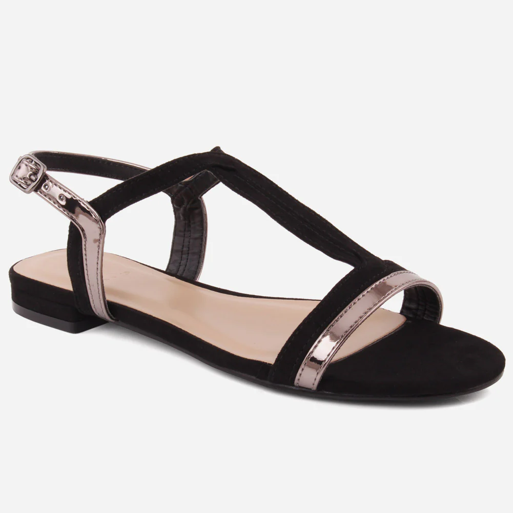 Women "ISLA" Two Tone Glittery Sandals