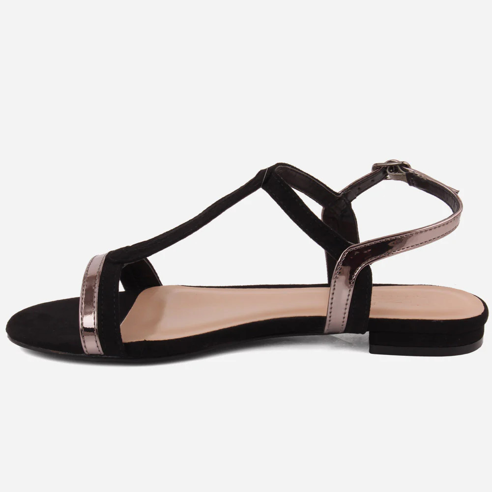 Women "ISLA" Two Tone Glittery Sandals - Image 3