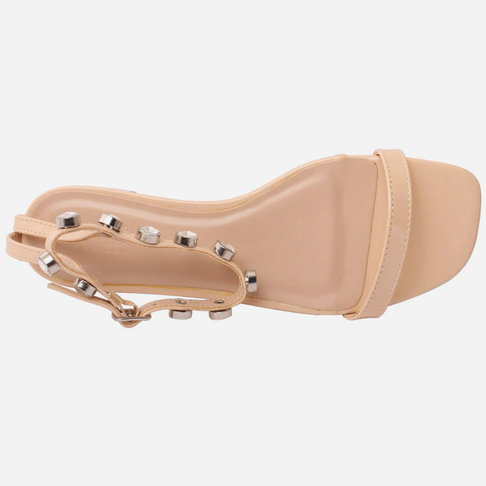 Women "IVETE" Eye Catching Decorated Ankle Strap Sandals - Image 4