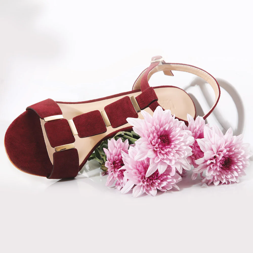 Women ’Iyla’ Ladder Style Block Heel Sandals - Image 6