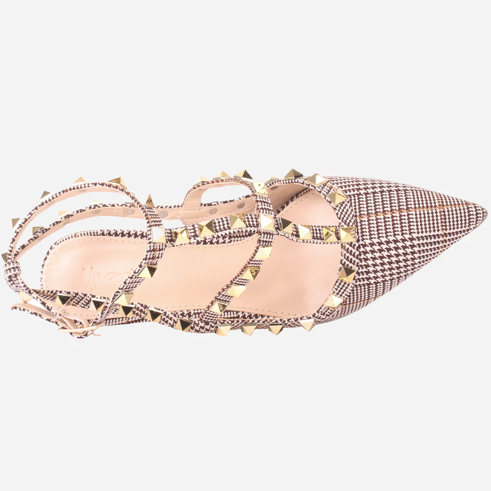Women "JARNE" Studded Stiletto Sandals - Image 4