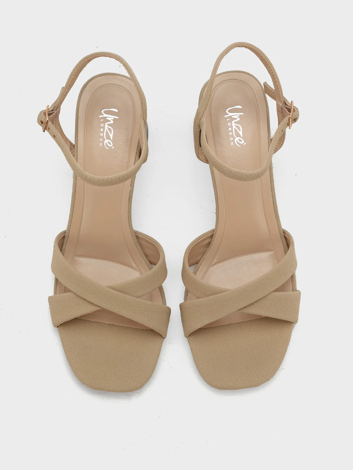 Women "JEFFREY" Block Heel Buckle Sandals - Image 9