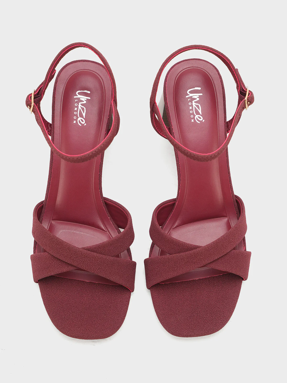 Women "JEFFREY" Block Heel Buckle Sandals - Image 9