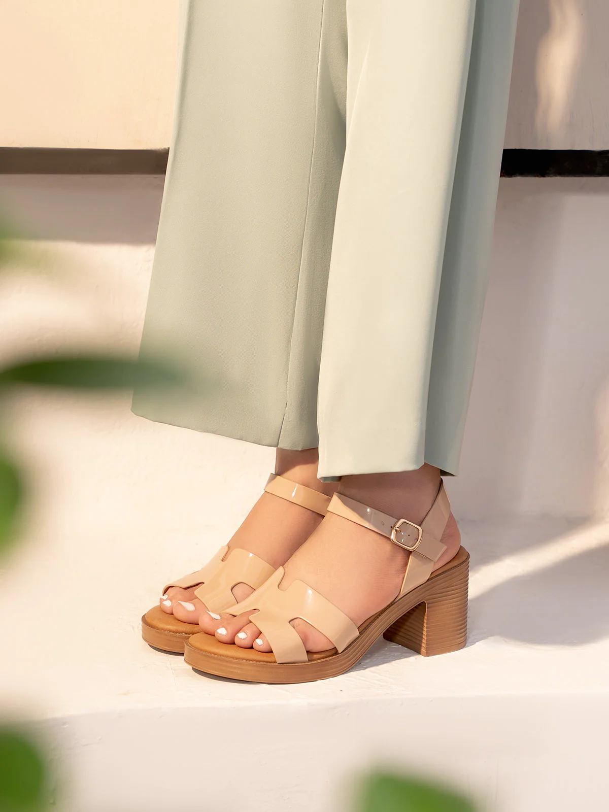 Women "JELANIZ" Comfort Block Heel Sandals