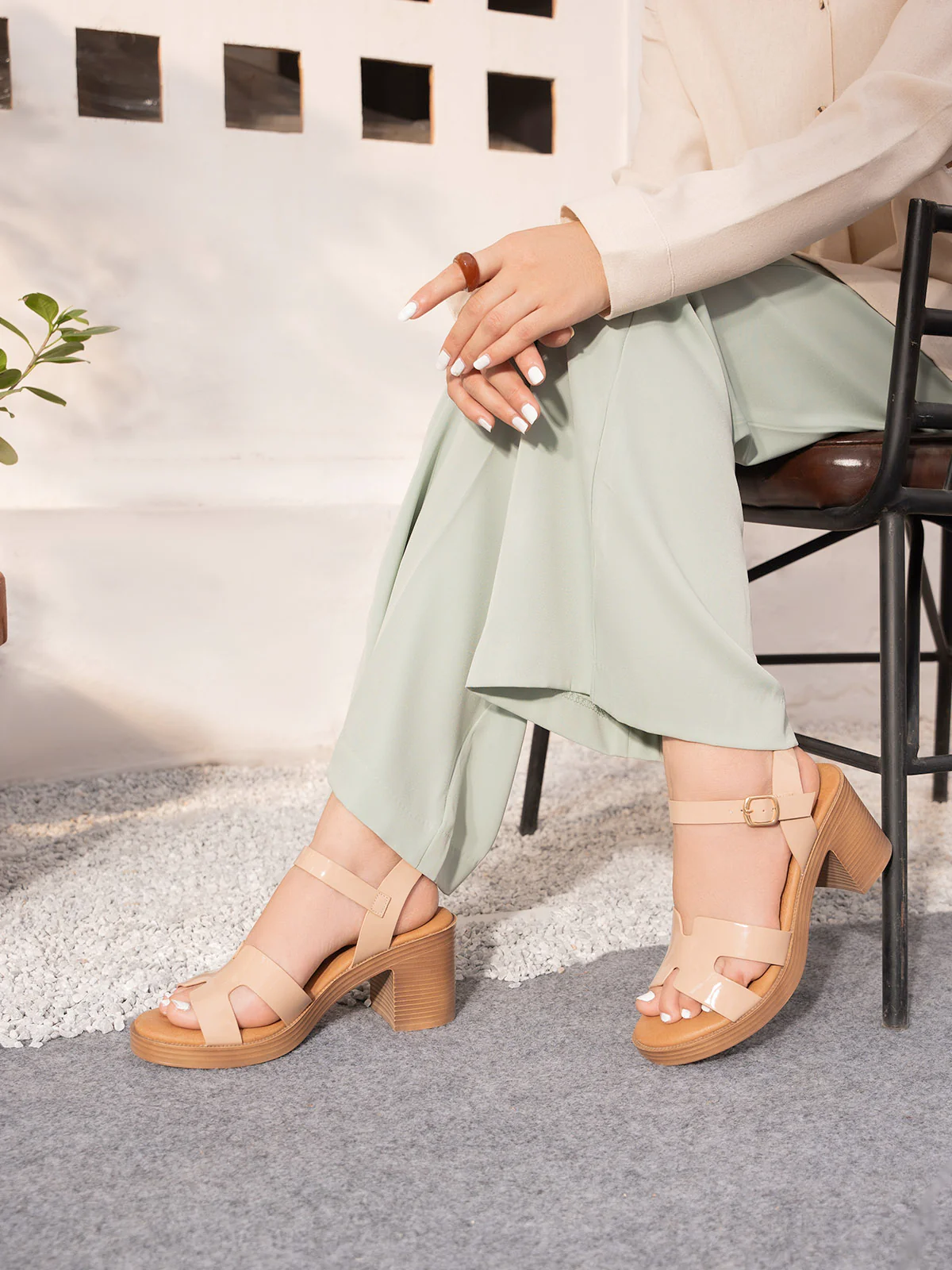 Women "JELANIZ" Comfort Block Heel Sandals - Image 6
