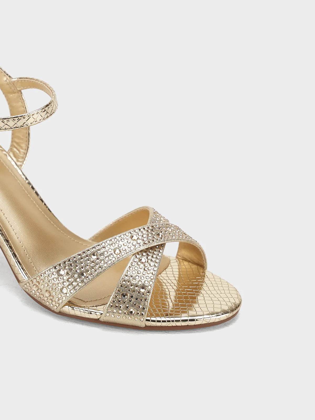 Women "JOSIE" Graceful Spool Heel Sandals - Image 6