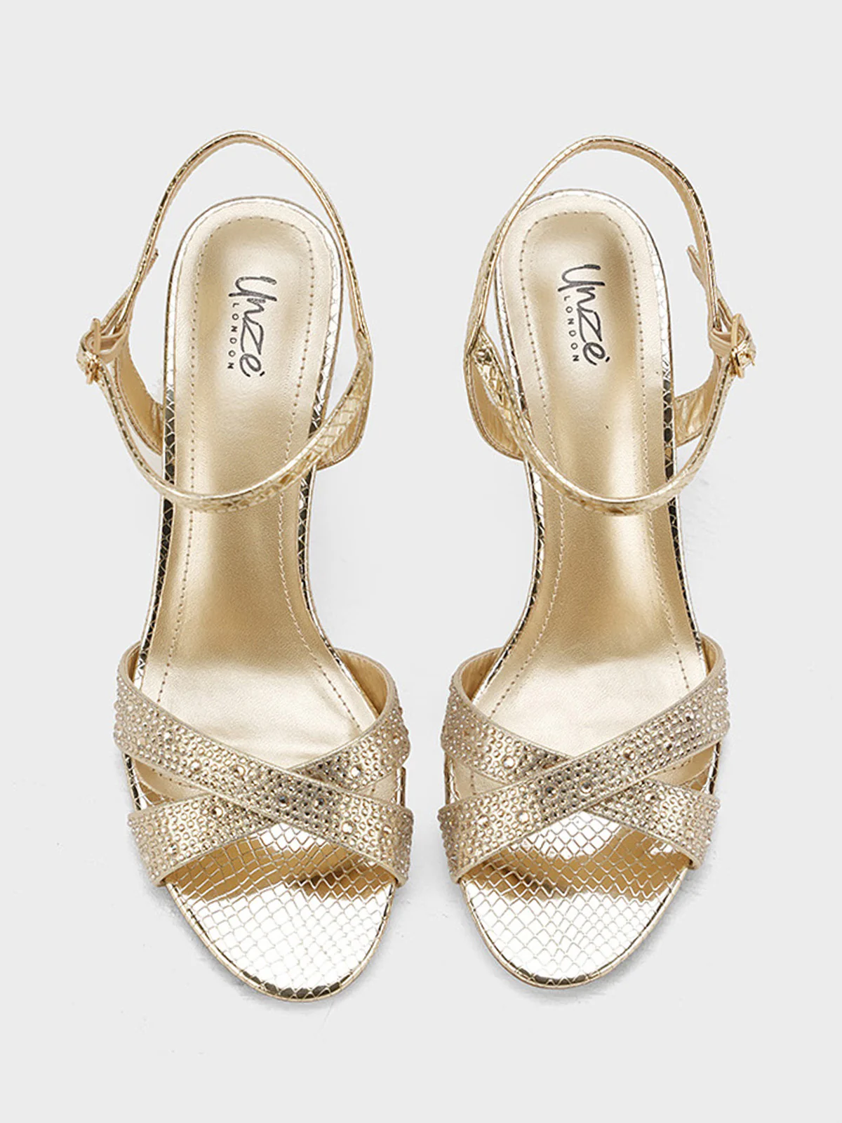Women "JOSIE" Graceful Spool Heel Sandals - Image 8