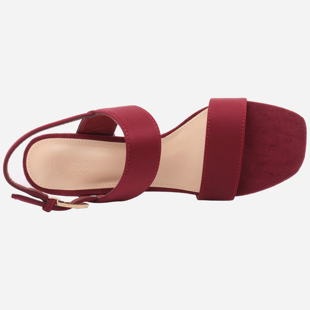Women "JUN" Elegant Mid High Block Heel Sandals - Image 4