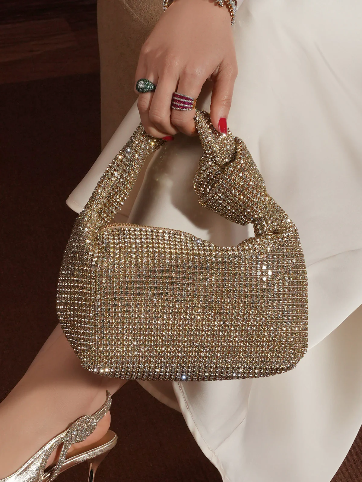 Women "KATHY" Smooth Fancy Evening Bag