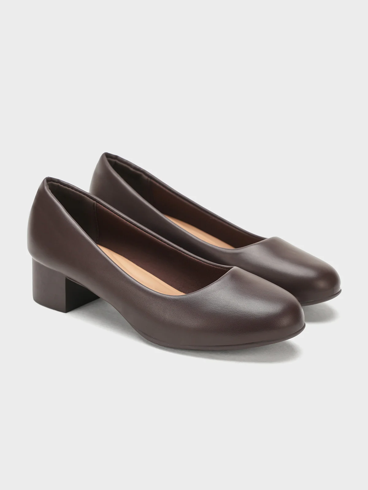 Women "KAYDEN" Comfort Block Heel Courts - Image 2
