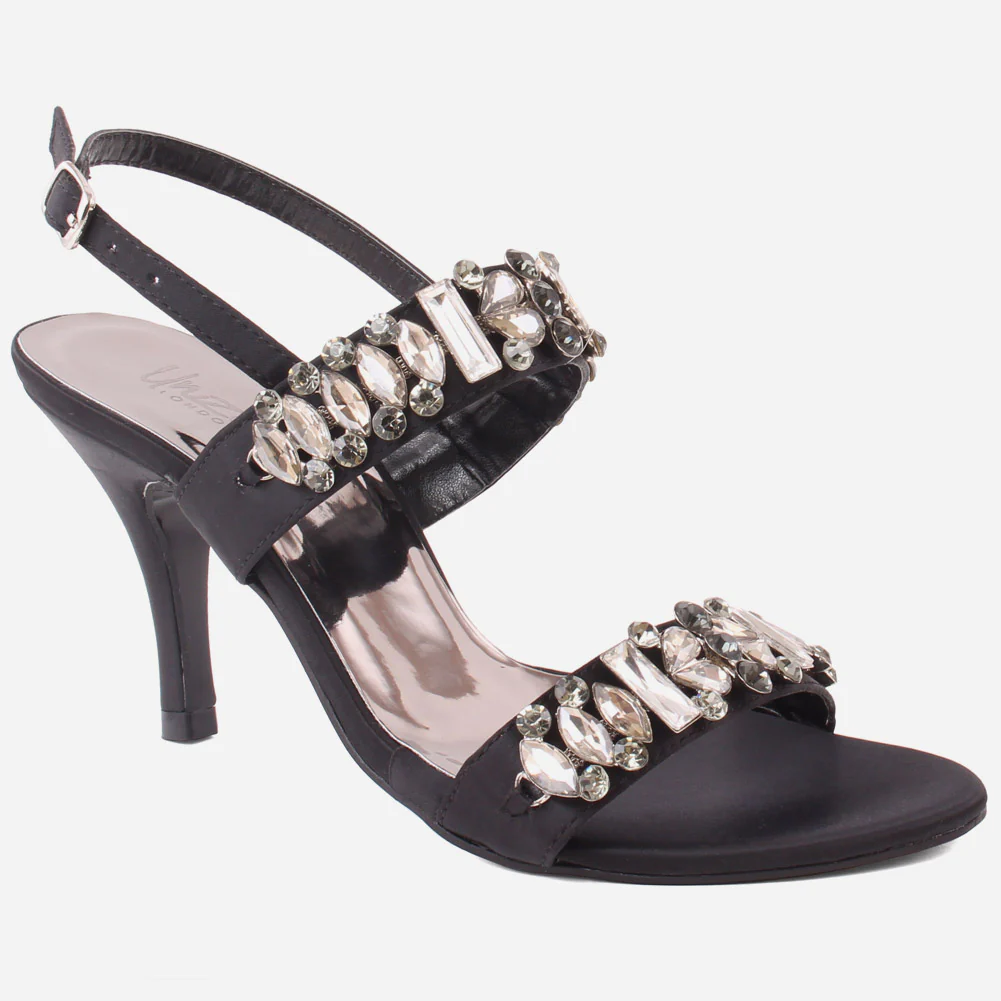 Women" KELLY" Decorated Ankle Fastening Sandals