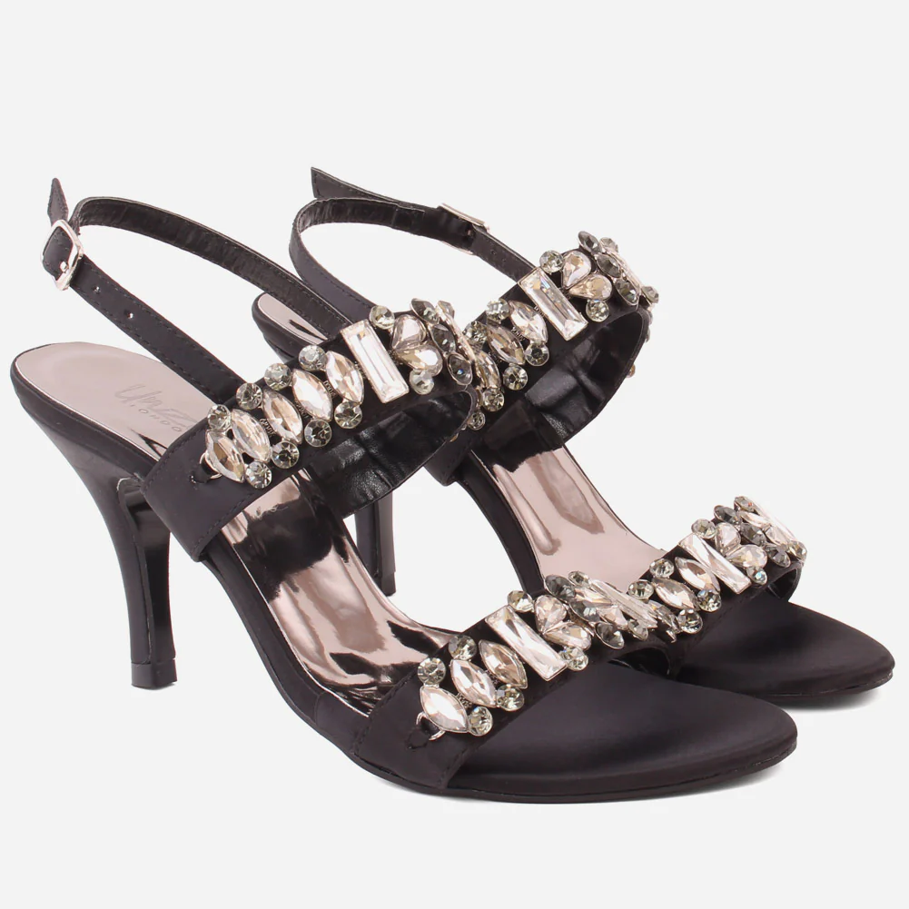 Women" KELLY" Decorated Ankle Fastening Sandals - Image 2