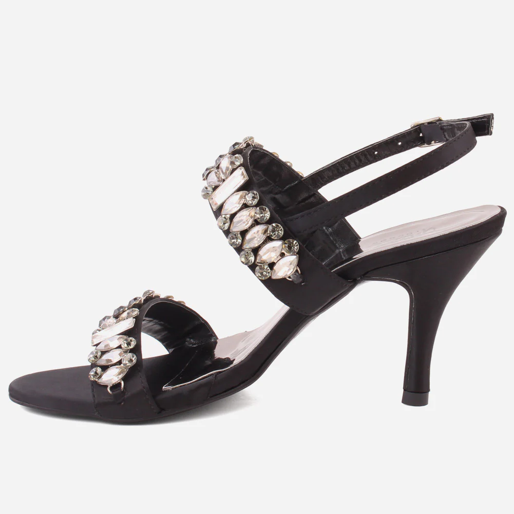 Women" KELLY" Decorated Ankle Fastening Sandals - Image 3