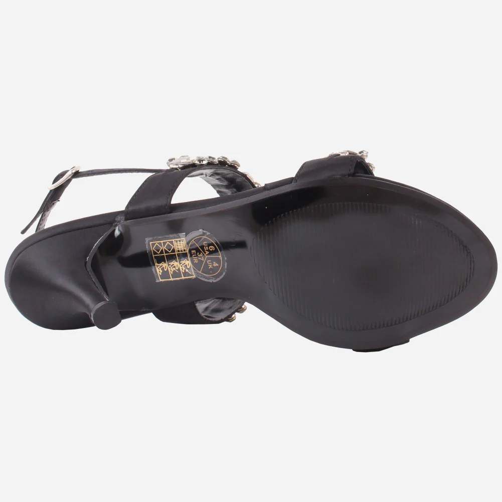 Women" KELLY" Decorated Ankle Fastening Sandals - Image 5