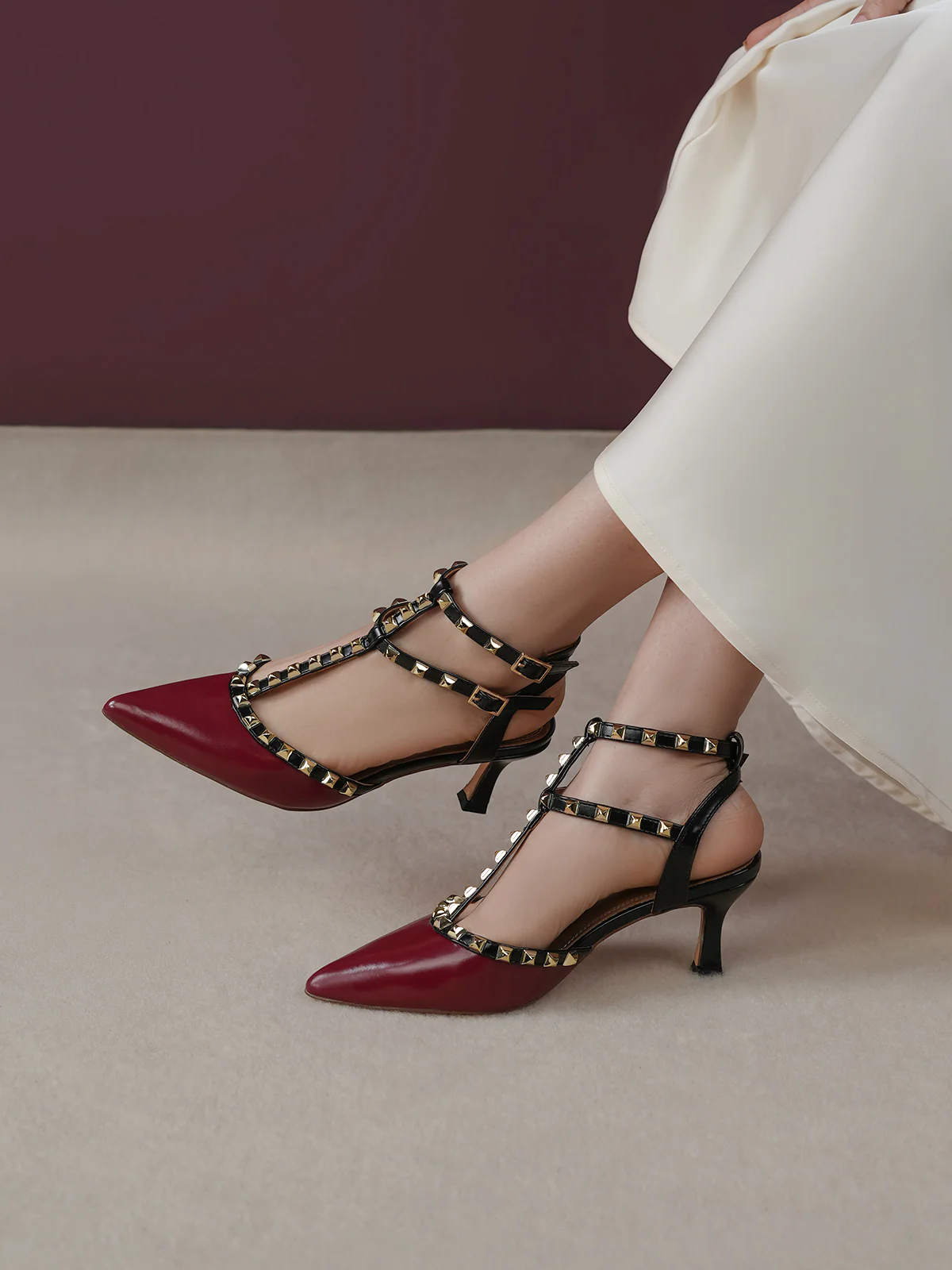 Women "KILLARA" Studded Straps Sandals - Image 10