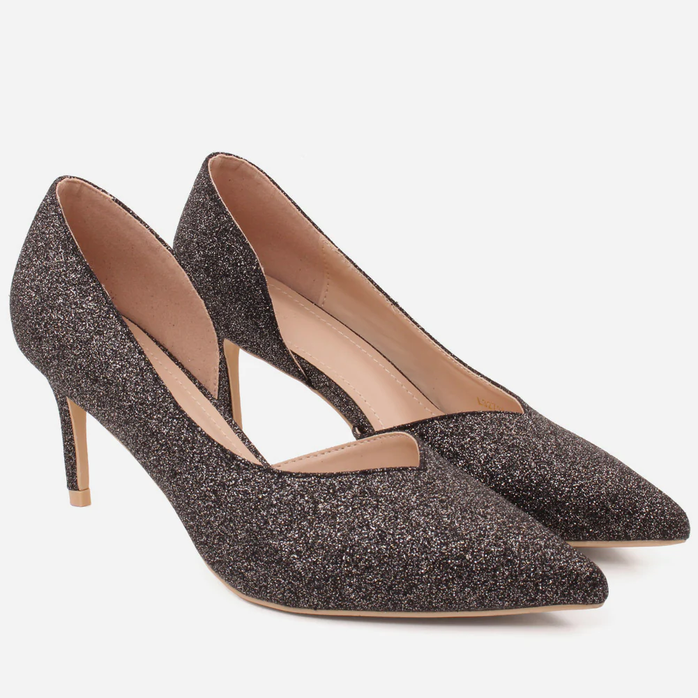 Women "KISTINE"Matt Finish Court Shoes - Image 2