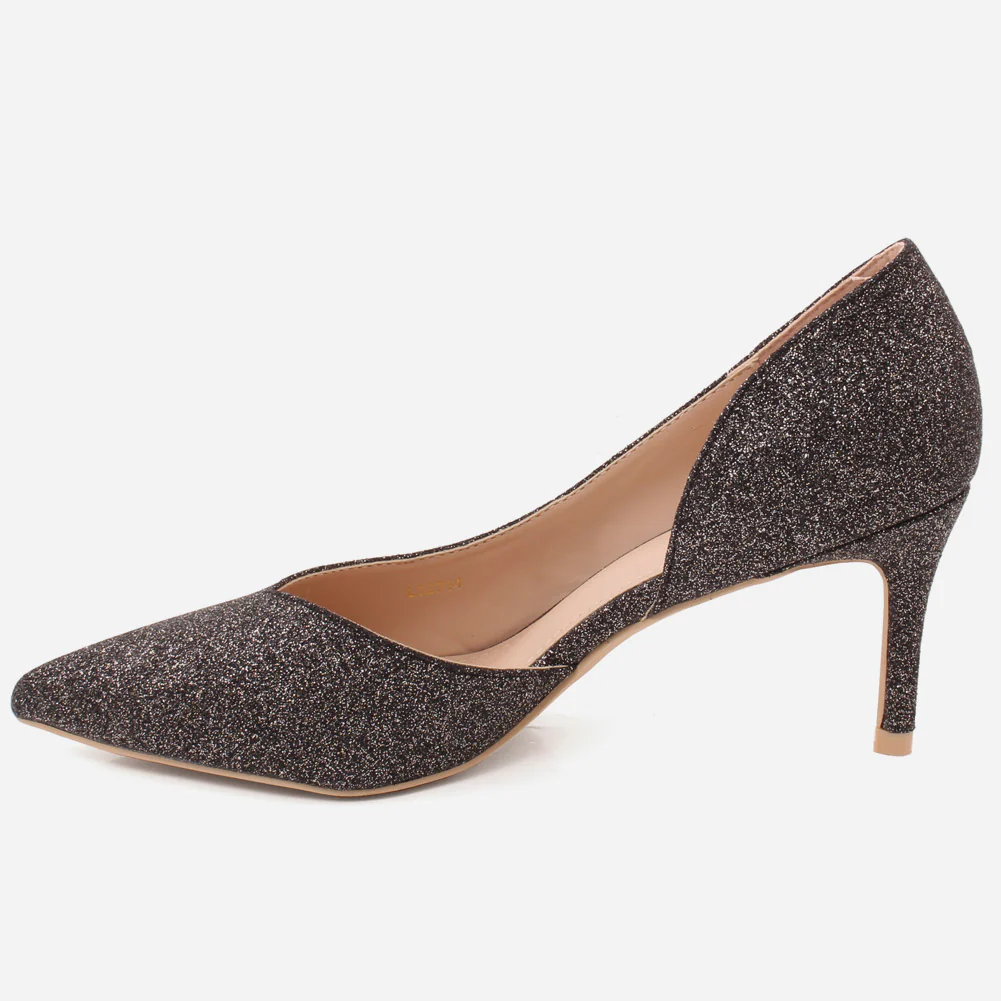 Women "KISTINE"Matt Finish Court Shoes - Image 3