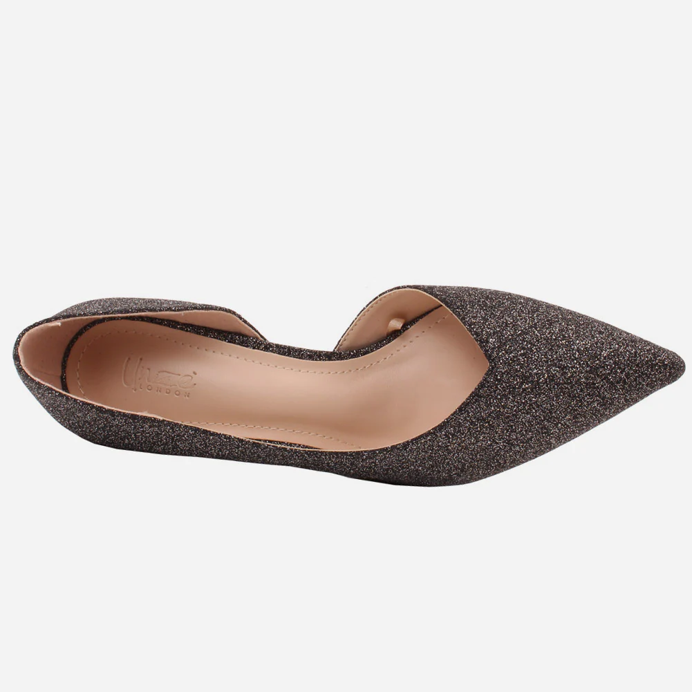 Women "KISTINE"Matt Finish Court Shoes - Image 4