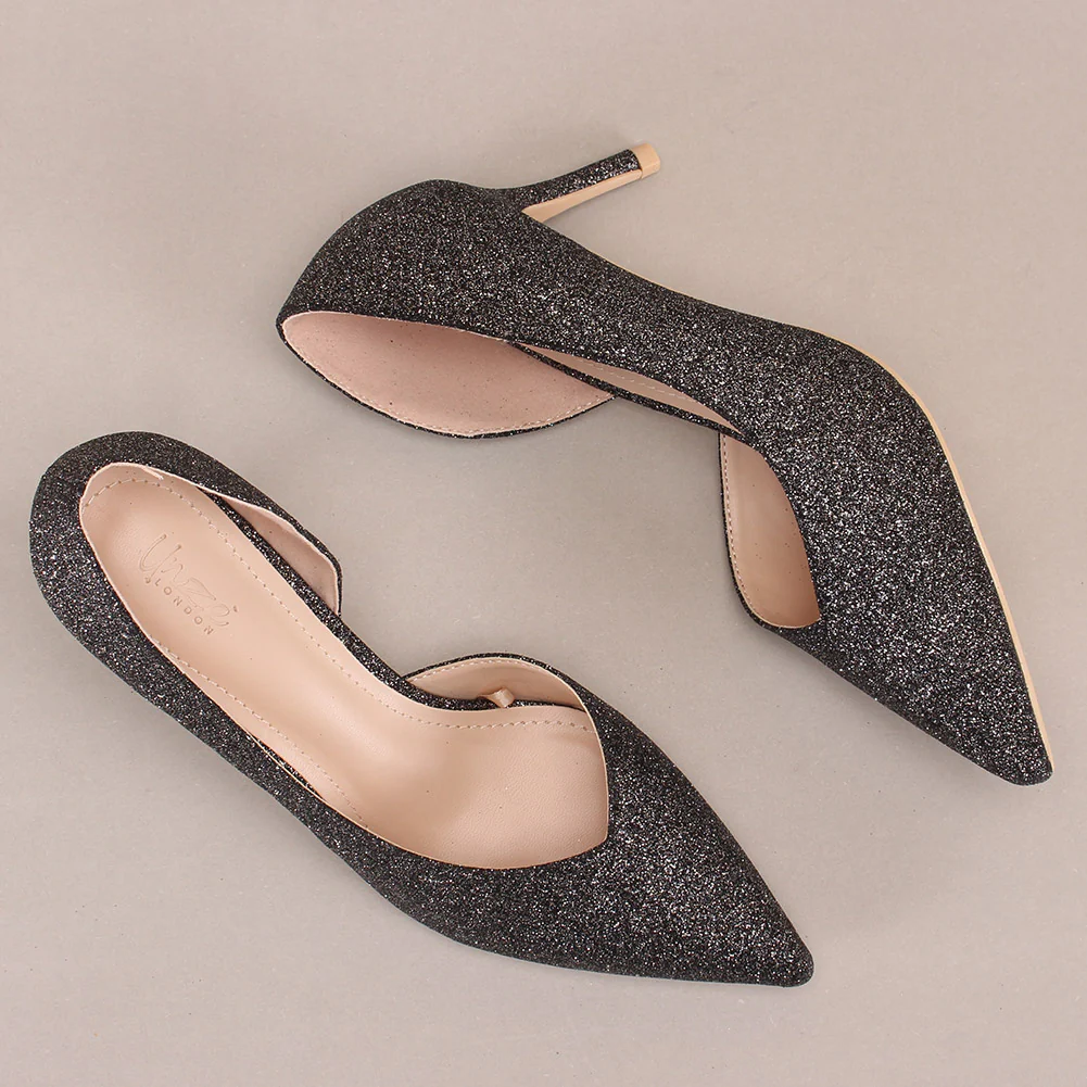Women "KISTINE"Matt Finish Court Shoes - Image 6