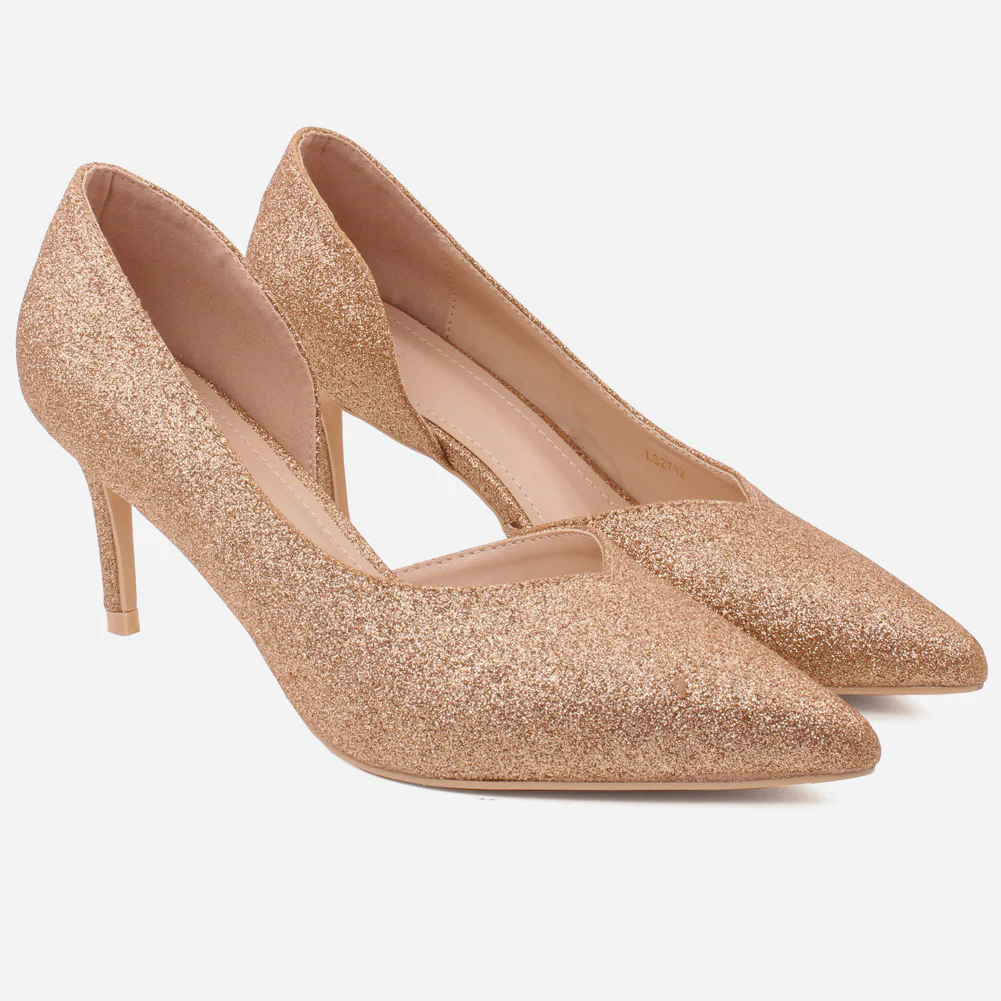 Women "KISTINE"Matt Finish Court Shoes - Image 2