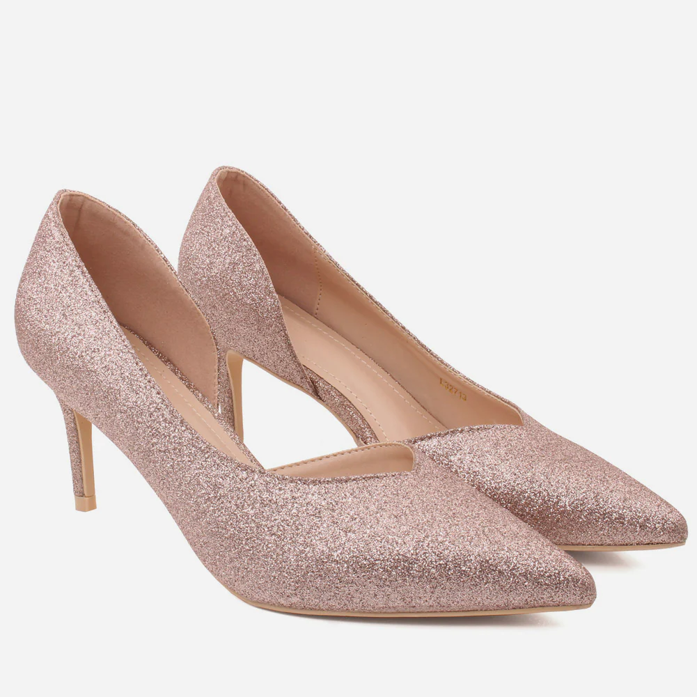 Women "KISTINE"Matt Finish Court Shoes - Image 2