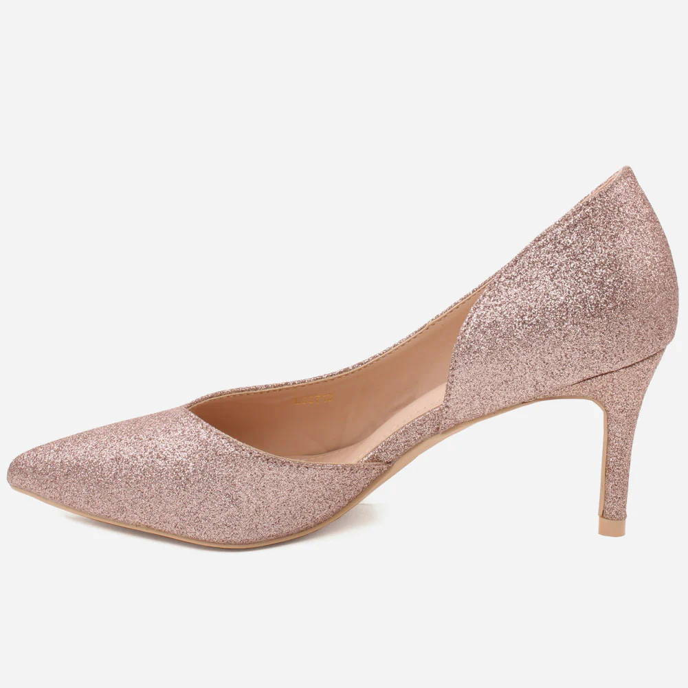 Women "KISTINE"Matt Finish Court Shoes - Image 3
