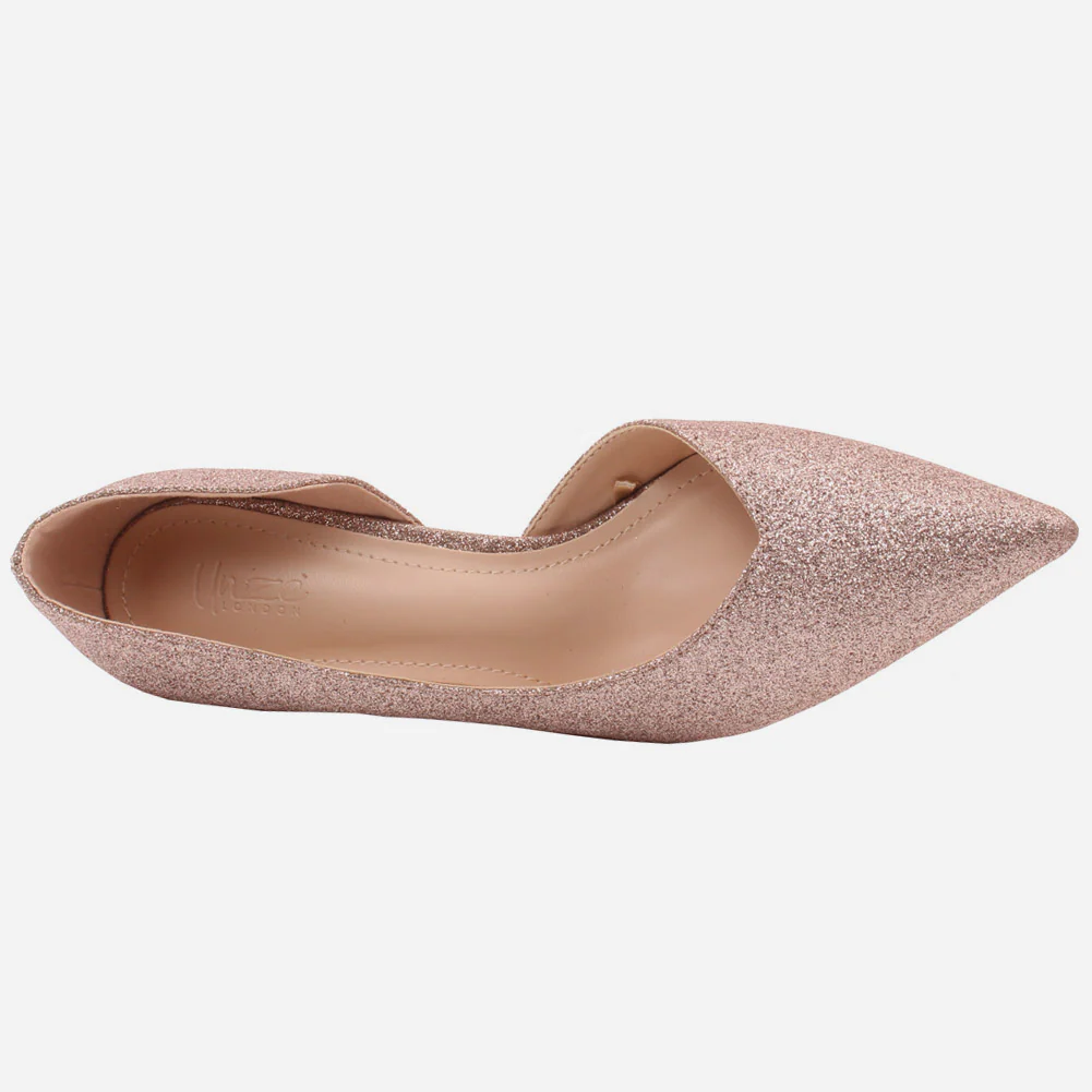 Women "KISTINE"Matt Finish Court Shoes - Image 4