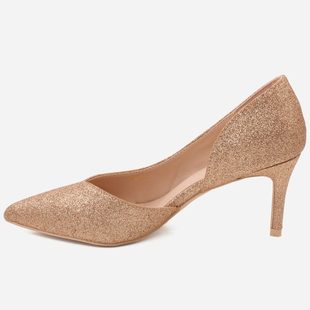 Women "KISTINE"Matt Finish Court Shoes - Image 3