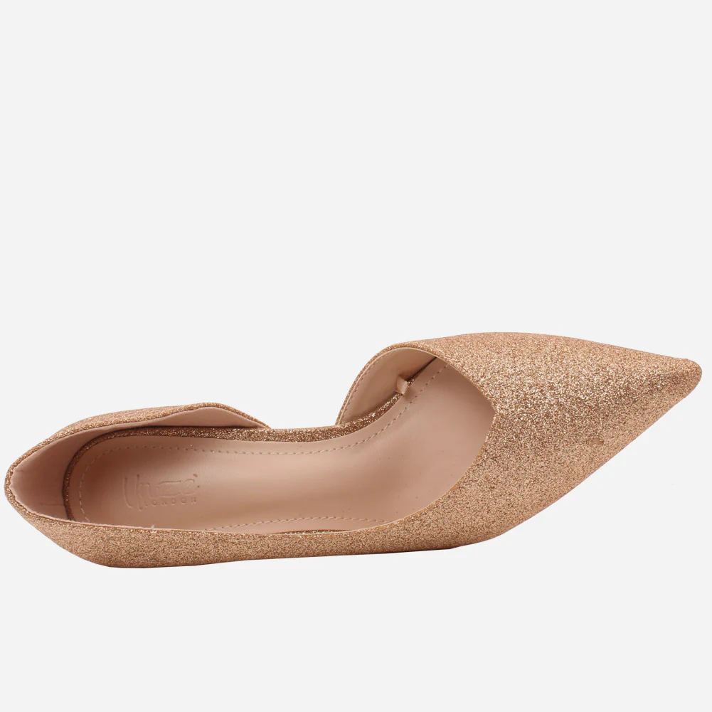 Women "KISTINE"Matt Finish Court Shoes - Image 4
