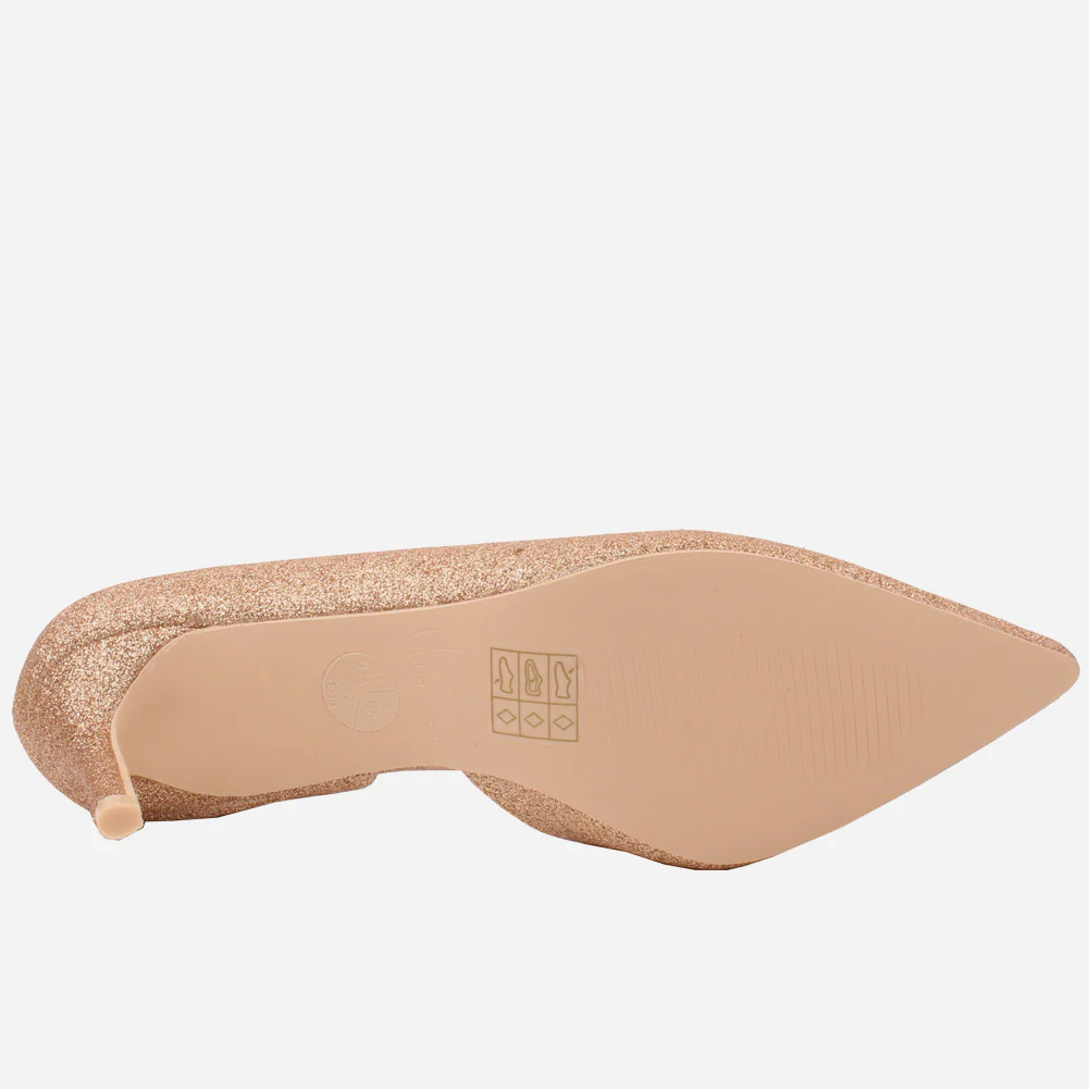 Women "KISTINE"Matt Finish Court Shoes - Image 5