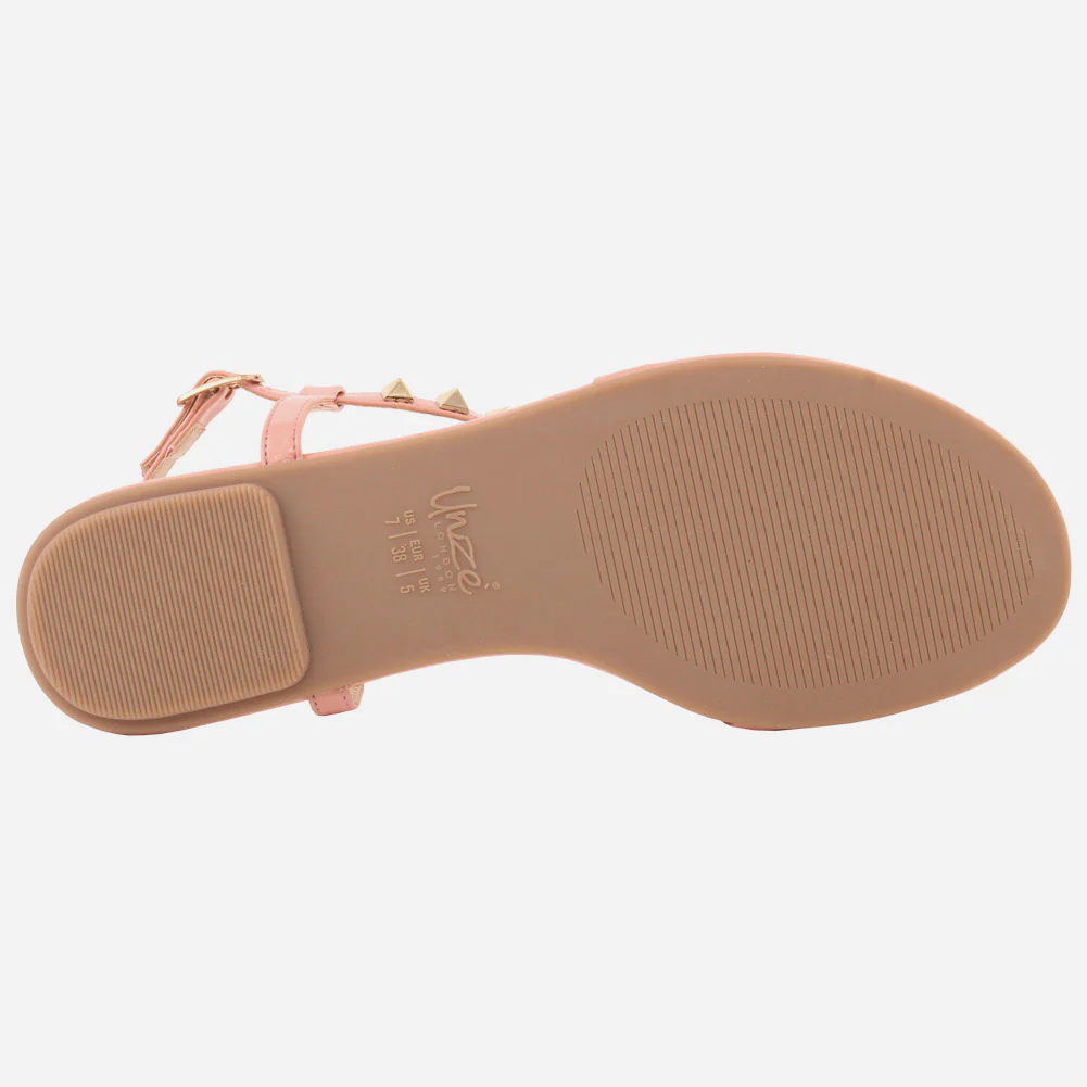 Women "KITTY" Ankle Fastening Light Weight Rubber Sole Sandals - Image 5