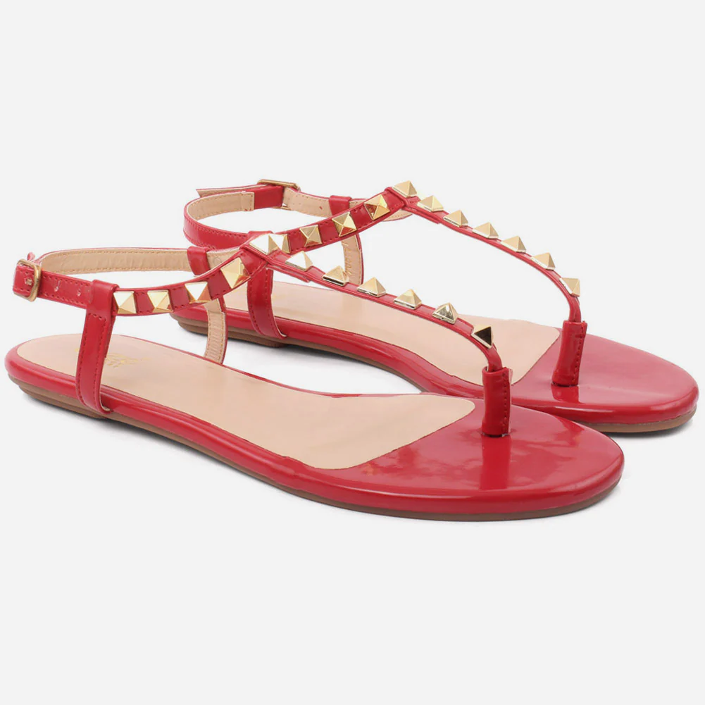 Women "KITTY" Ankle Fastening Light Weight Rubber Sole Sandals - Image 2