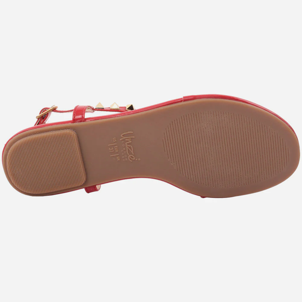 Women "KITTY" Ankle Fastening Light Weight Rubber Sole Sandals - Image 5