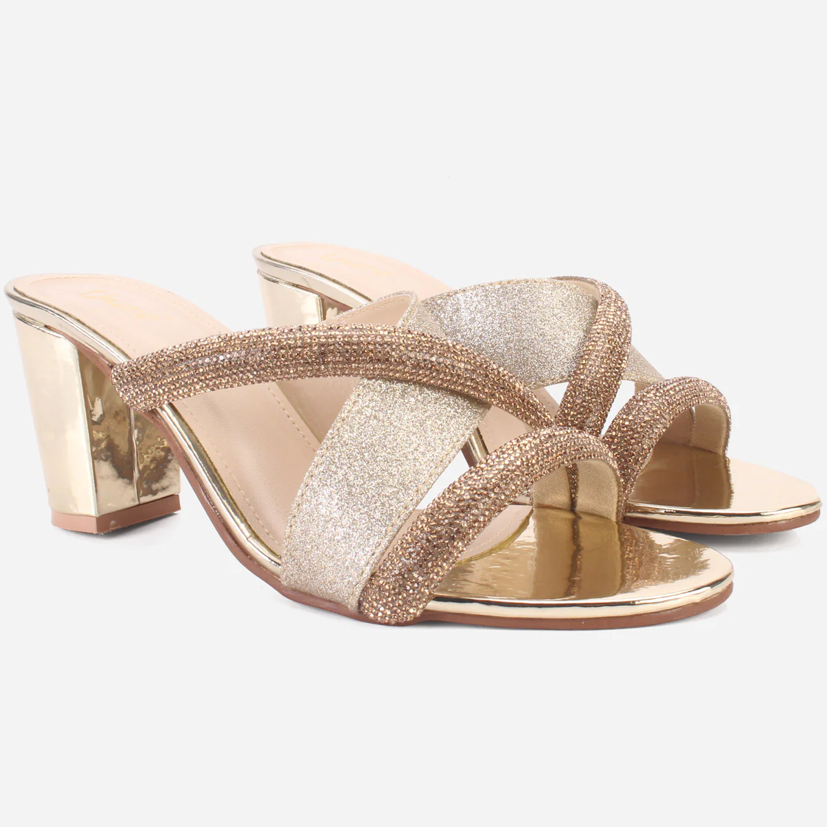 Women "KYLA" Party Wear Slip On Sandals - Image 2