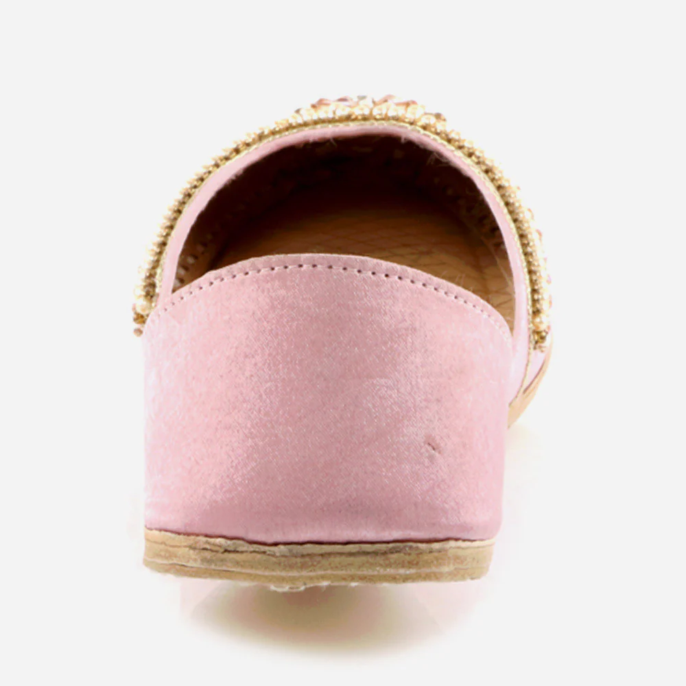 Women Ladies Decorated Summer Shoes Mojaris Traditional Indian Wedding Bridal Slip Ons Evening Party Handmade Leather Khussa Pumps Shoes - Image 5