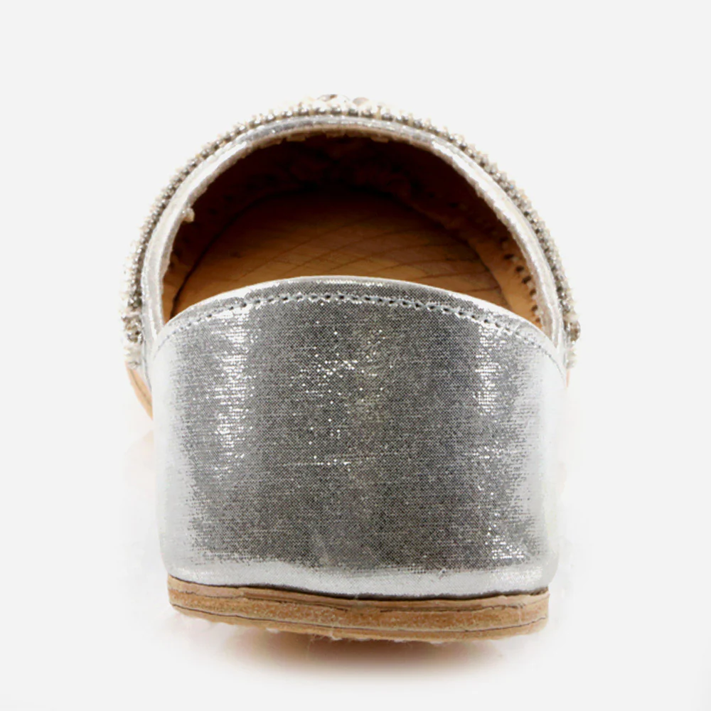 Women Ladies Decorated Summer Shoes Mojaris Traditional Indian Wedding Bridal Slip Ons Evening Party Handmade Leather Khussa Pumps Shoes - Image 5