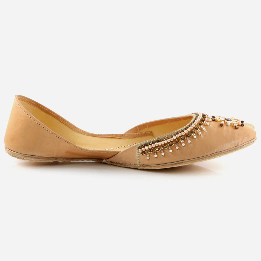 Women Ladies Decorated Summer Shoes Mojaris Traditional Indian Wedding Bridal Slip Ons Evening Party Handmade Leather Khussa Pumps Shoes - Image 2