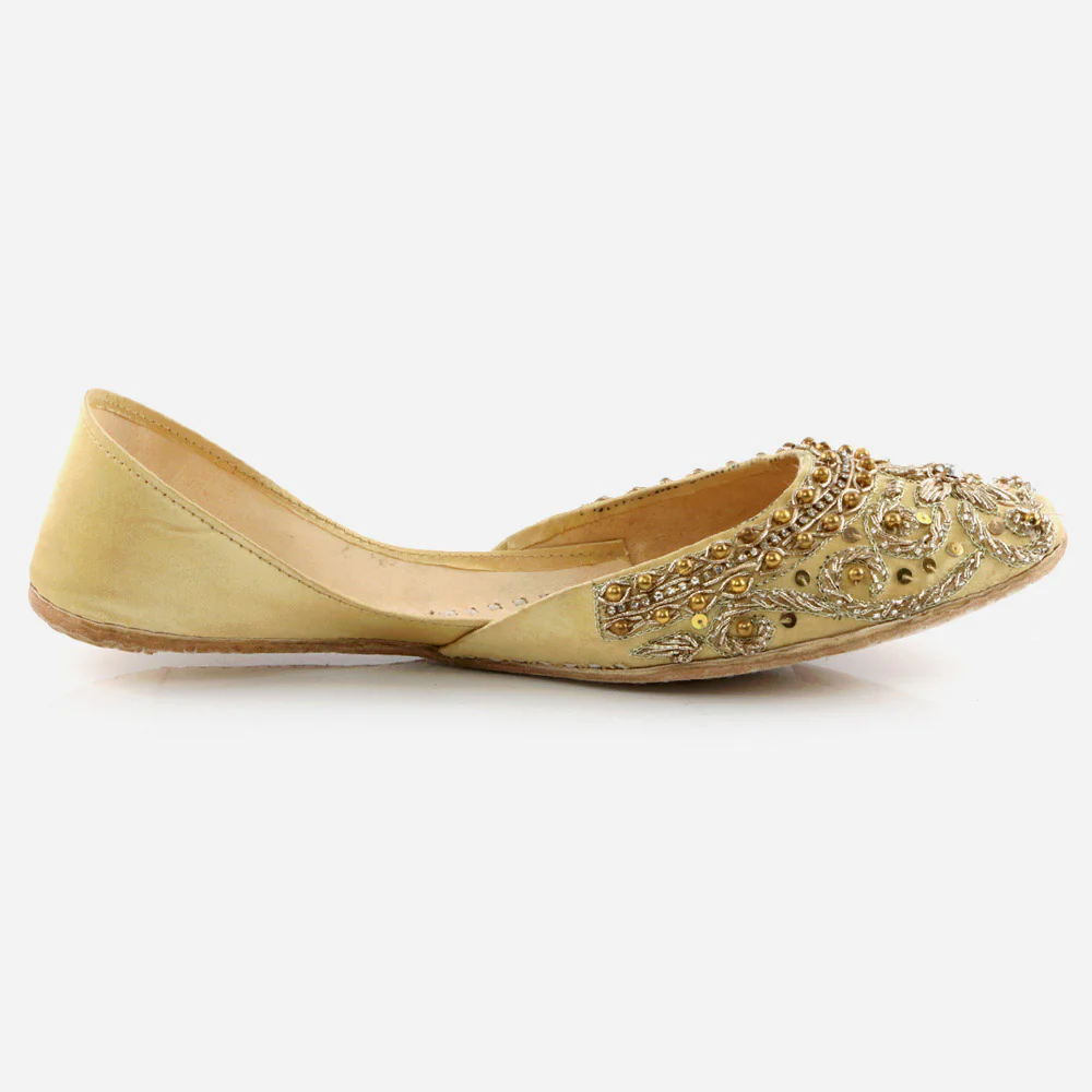 Women Ladies Decorated Summer Shoes Mojaris Traditional Indian Wedding Bridal Slip Ons Evening Party Handmade Leather Khussa Pumps Shoes - Image 2