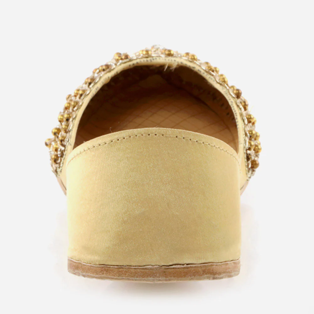 Women Ladies Decorated Summer Shoes Mojaris Traditional Indian Wedding Bridal Slip Ons Evening Party Handmade Leather Khussa Pumps Shoes - Image 5