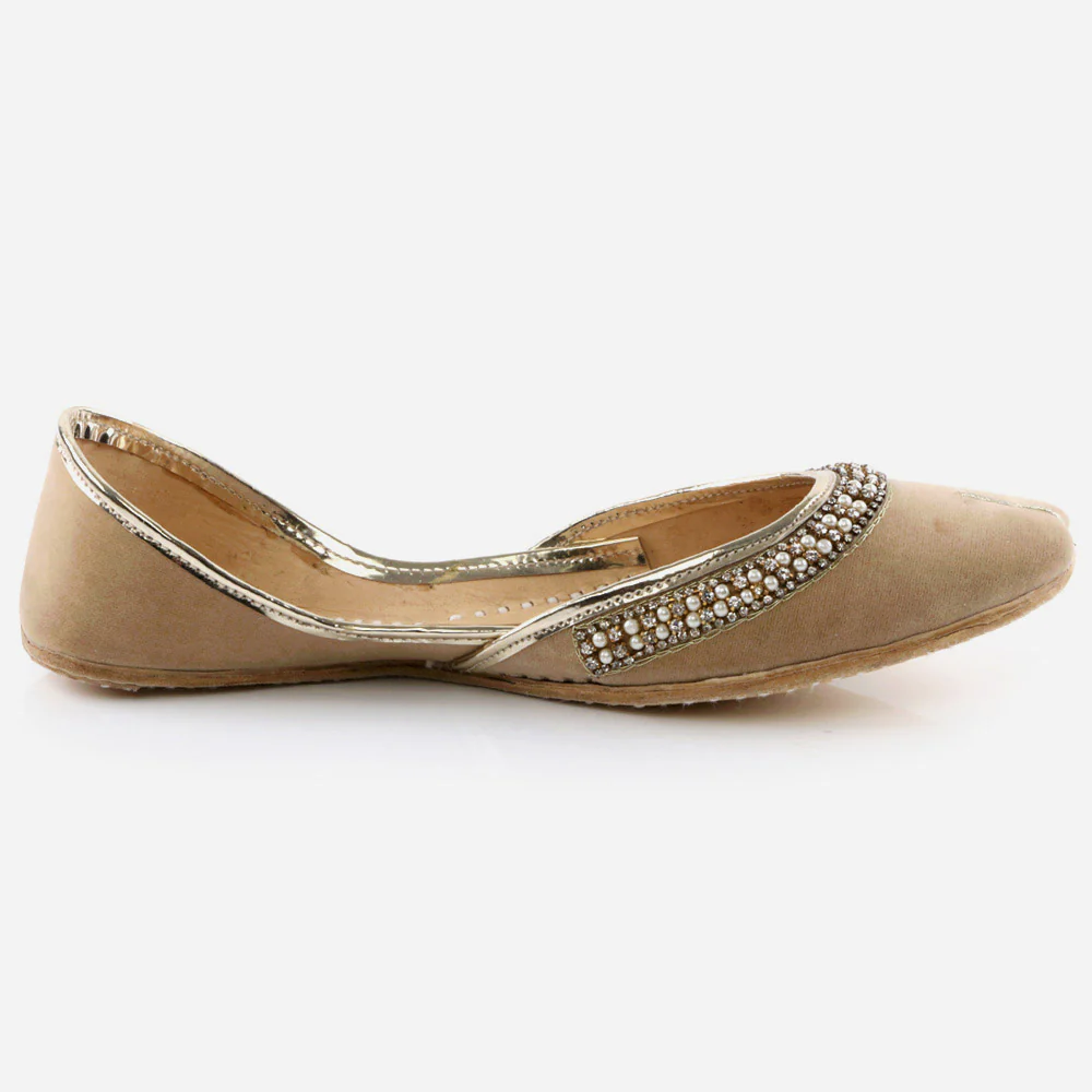 Women Ladies Fashion Mojaris Traditional Indian Wedding Bridal Slip Ons Evening Party Handmade Leather Khussa Pumps Shoes - Image 2