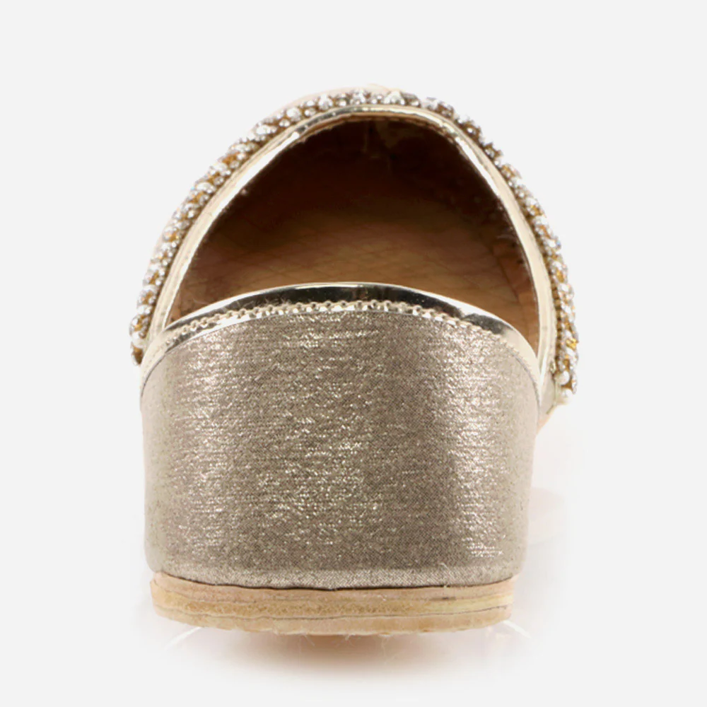 Women Ladies Fashion Mojaris Traditional Indian Wedding Bridal Slip Ons Evening Party Handmade Leather Khussa Pumps Shoes - Image 5