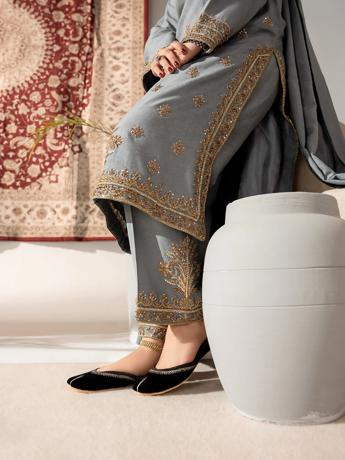 Women "LAURIE" Intricate Tila Wrok khussa - Image 3