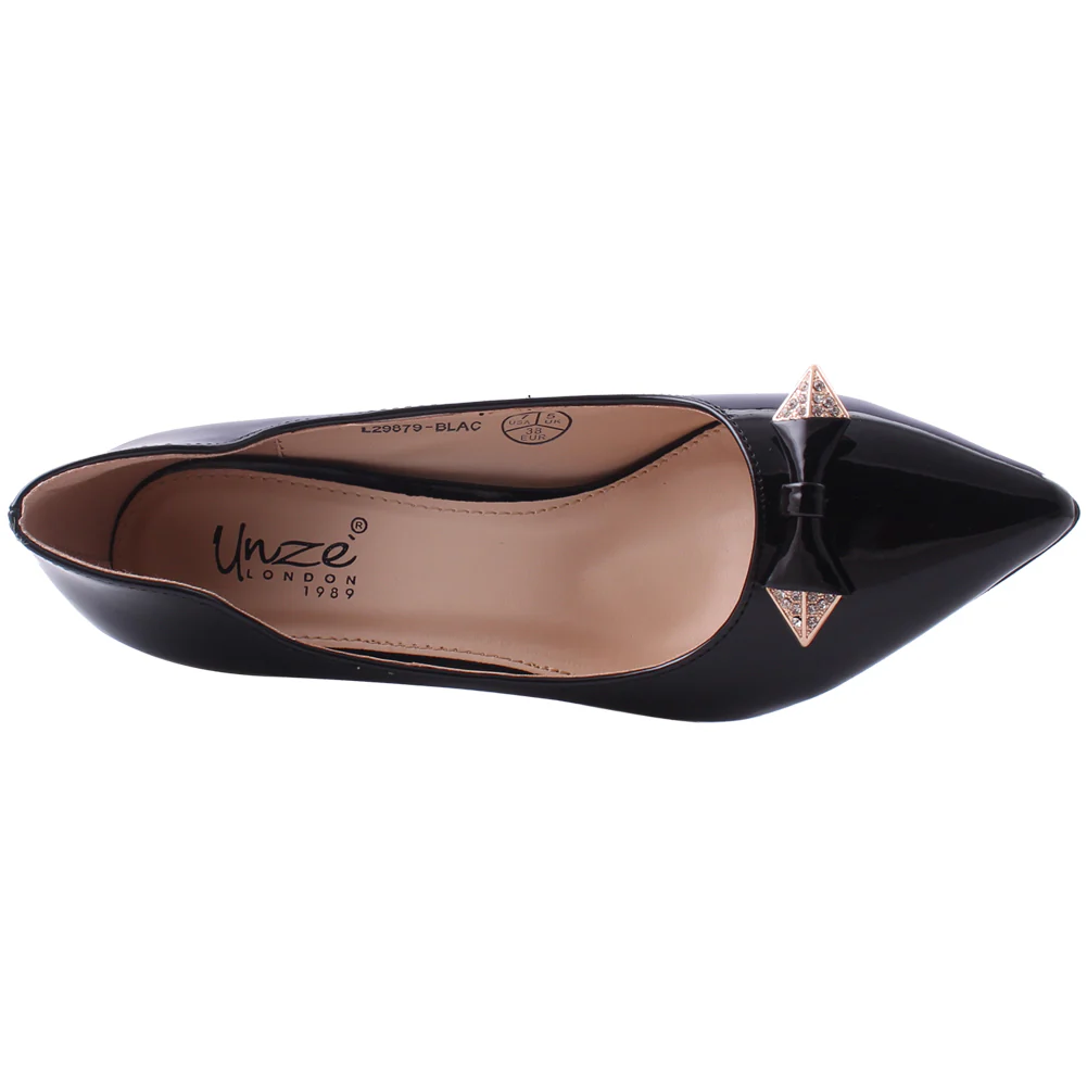 Women "LEXIE" Bow Decorated Stellito Courts - Image 4
