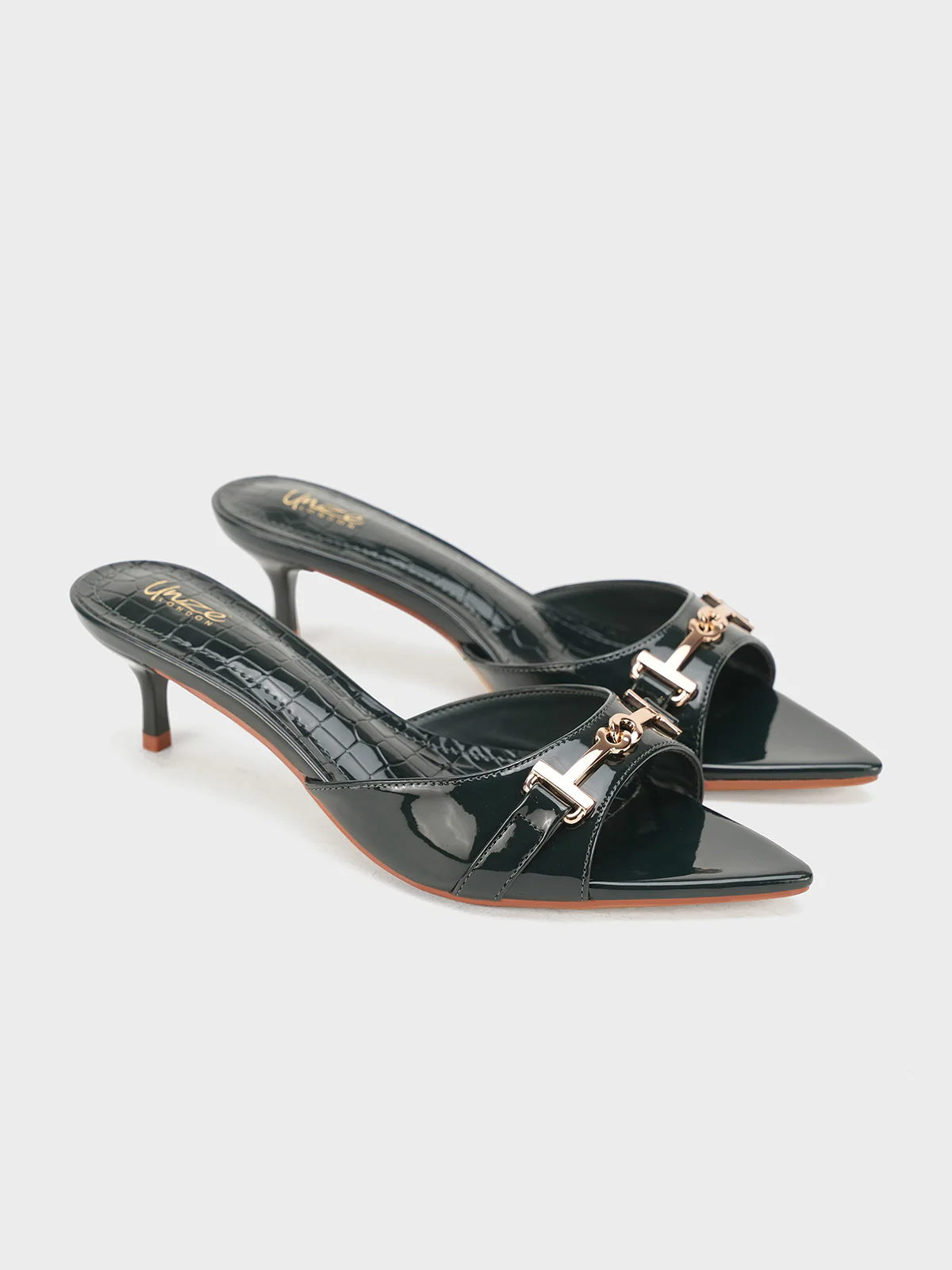 Women "LEYZA" Slip On Pointed Heel Sandals - Image 4
