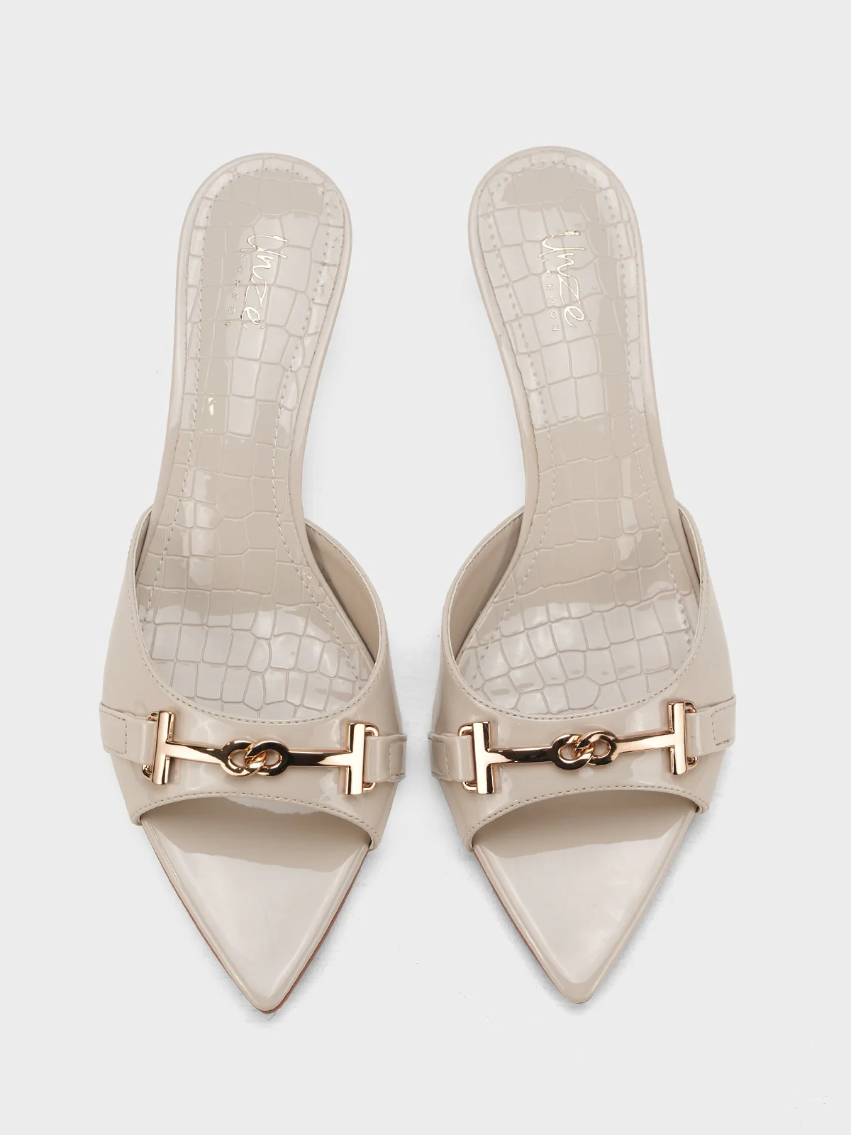 Women "LEYZA" Slip On Pointed Heel Sandals - Image 9