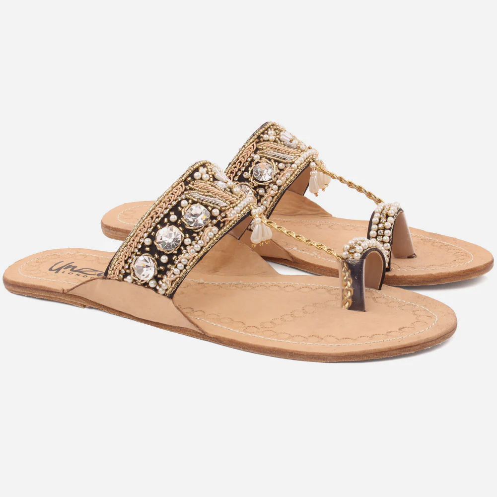 Women "MABEL" Stylish Kolhapuri Slippers - Image 2